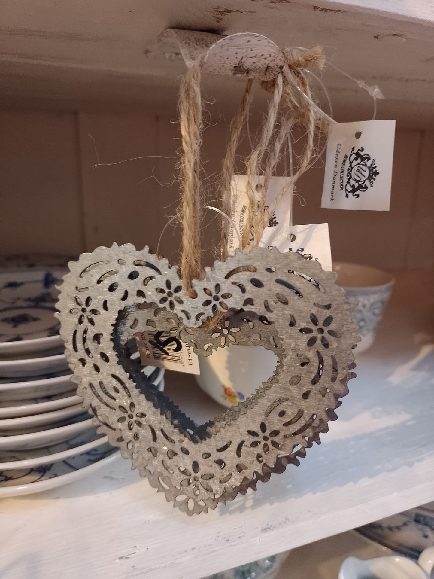 Hjerte ophæng i metal