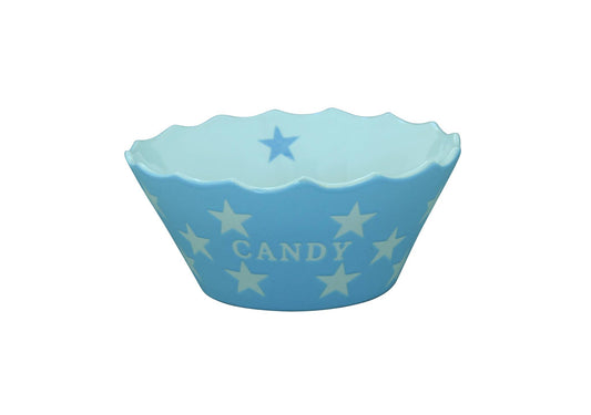 Skål:candy, baby blå stjerner