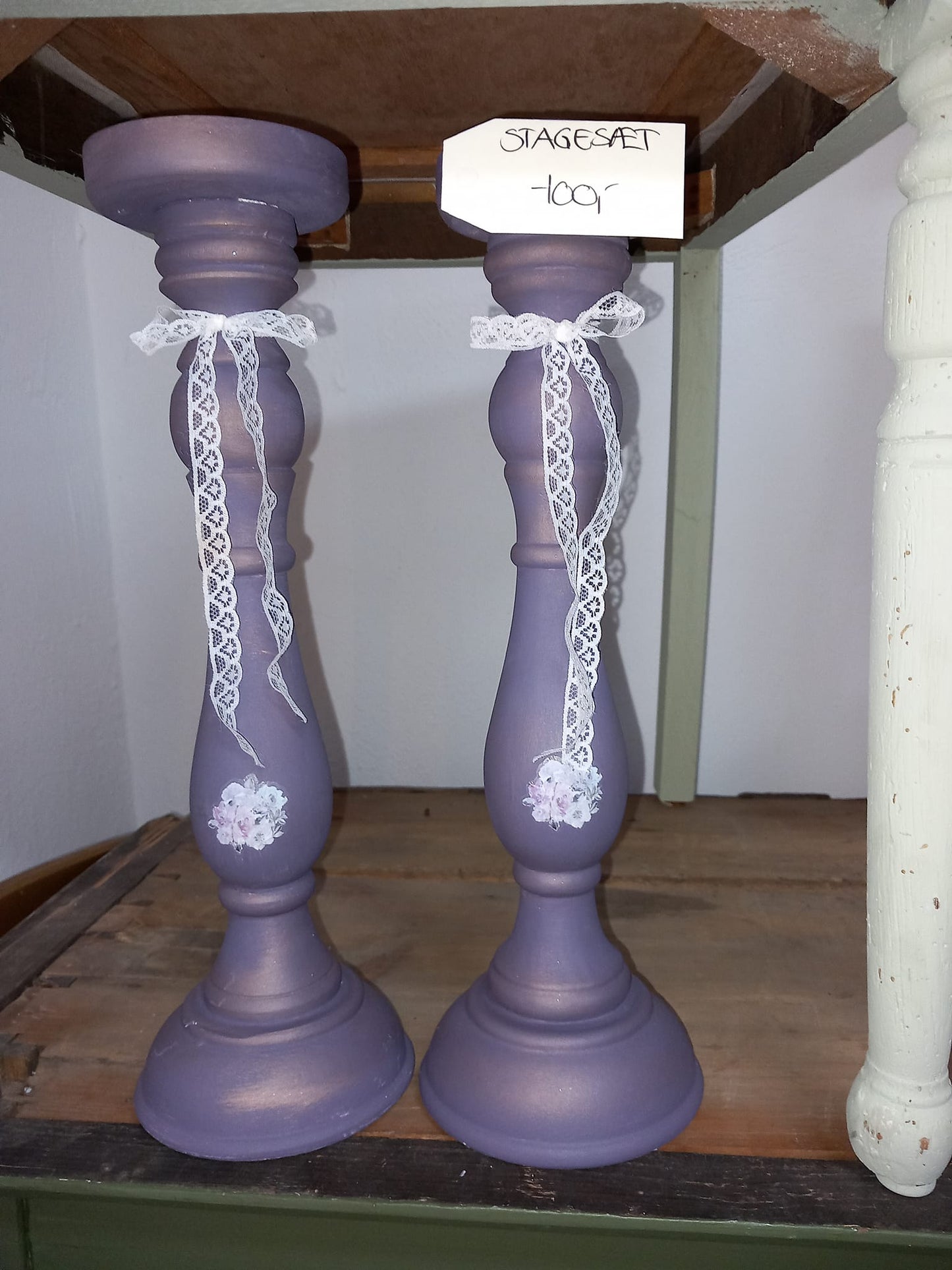 Stagesæt til bloklys, lilla1