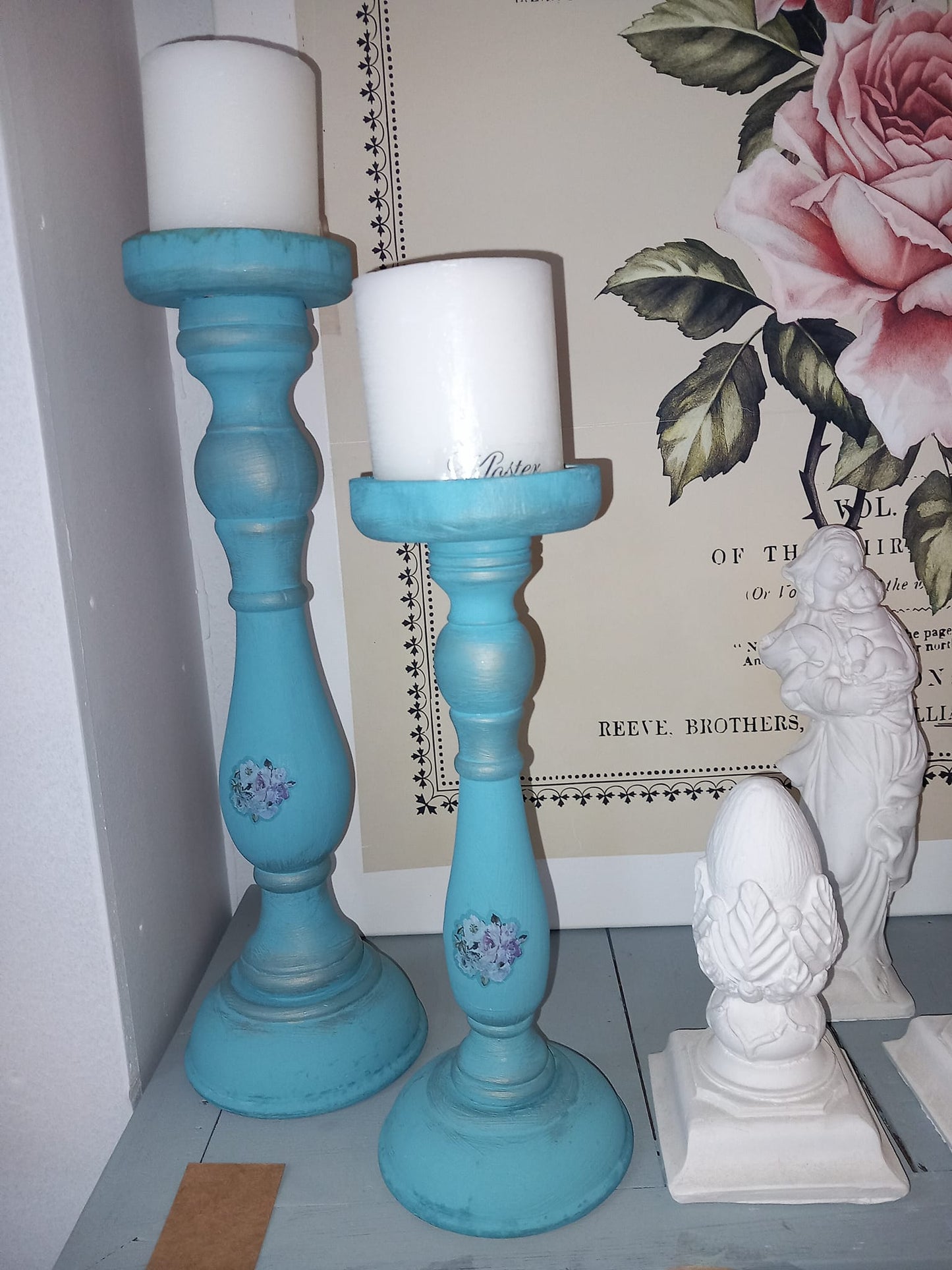 Stagesæt til bloklys, turkis