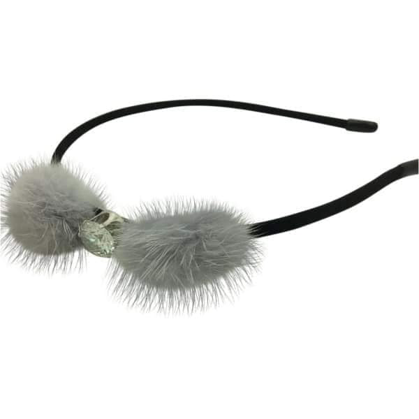 Højbøjle med plys pompom