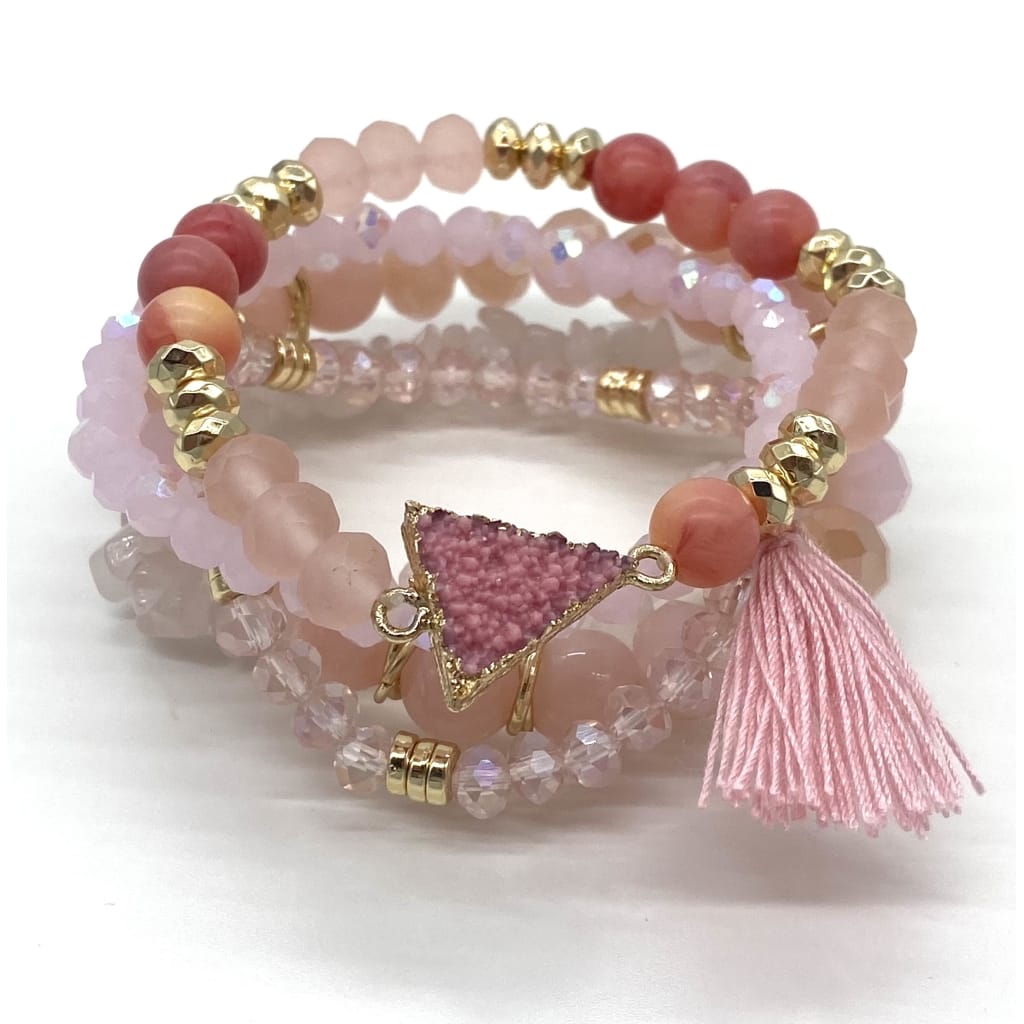Armbåndssæt, rosa