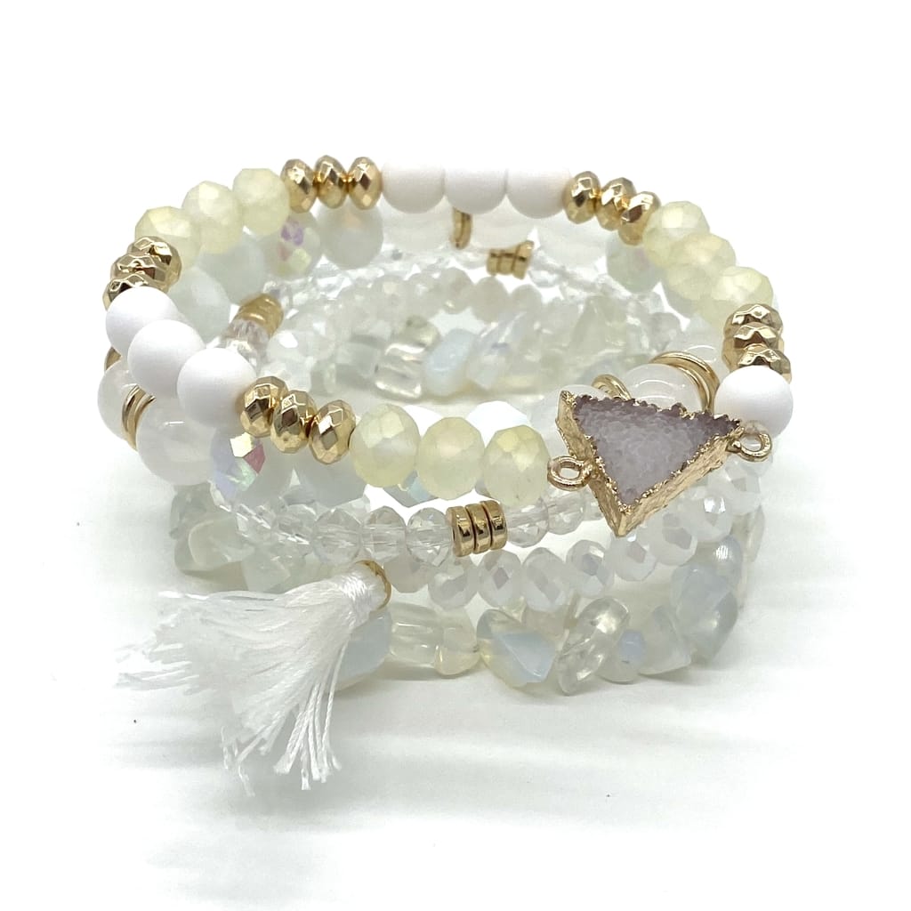 Armbåndssæt, hvid