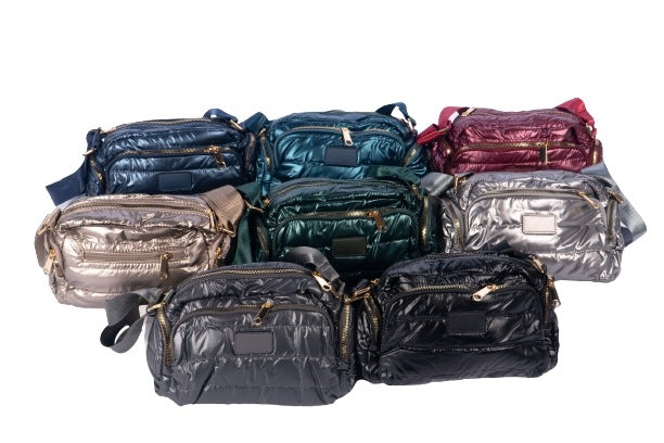 Janne K - vatteret skuldertaske, flere farver