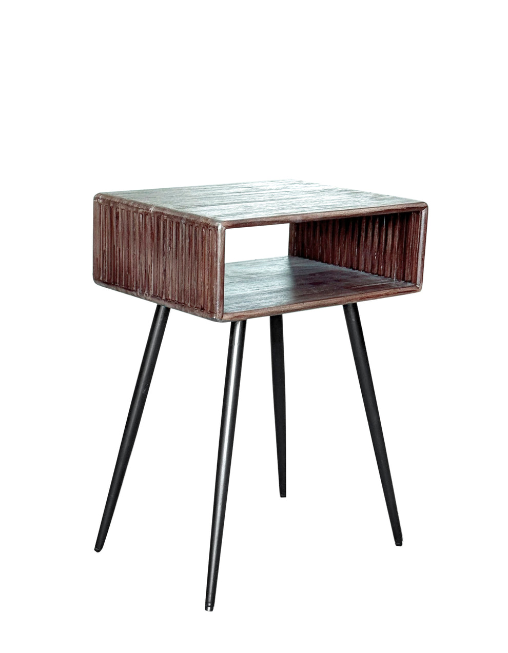 Side el. Sengebord i Genanvendt Teaktræ, 2 stk