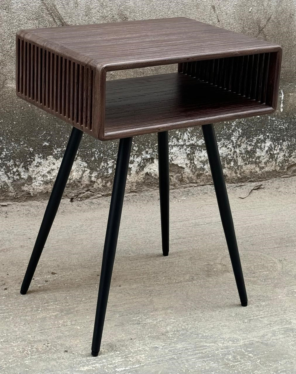 Side el. Sengebord i Genanvendt Teaktræ, 2 stk