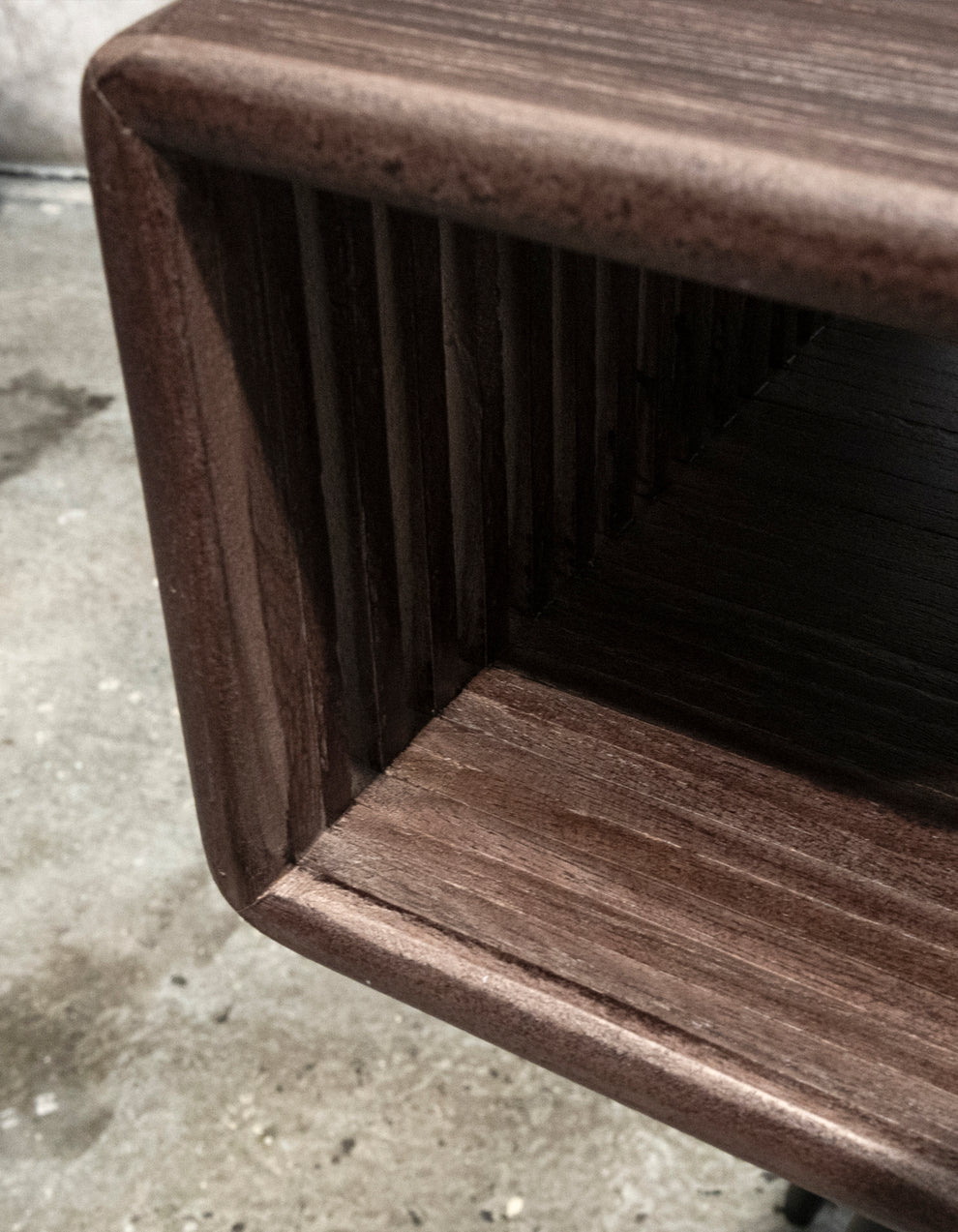 Side el. Sengebord i Genanvendt Teaktræ, 2 stk