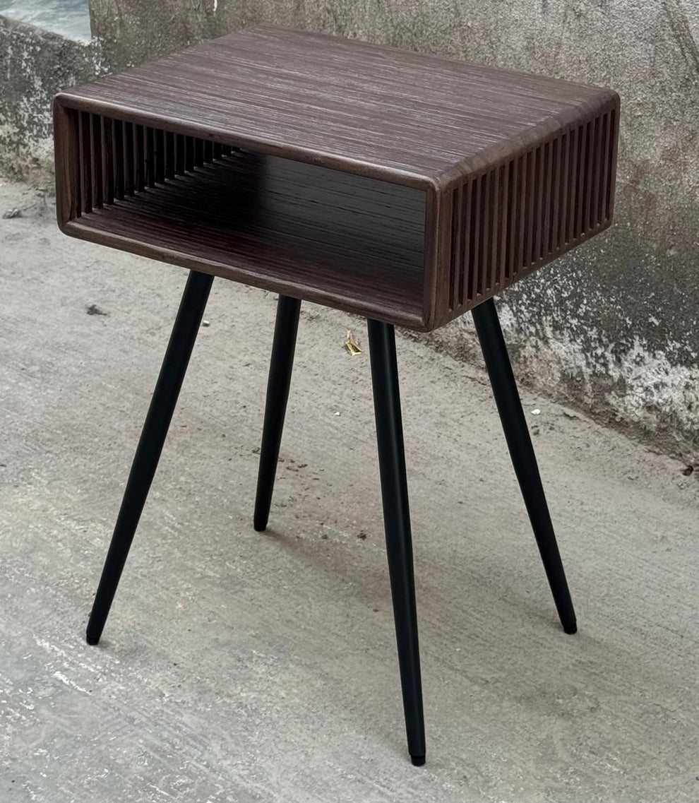 Side el. Sengebord i Genanvendt Teaktræ, 2 stk