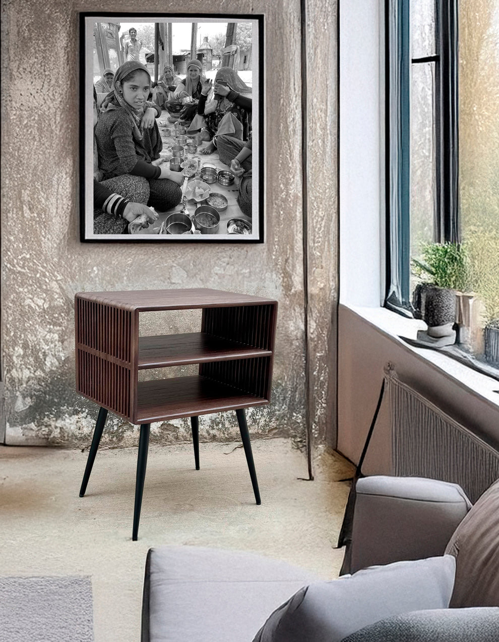 Bord i Genanvendt Teaktræ