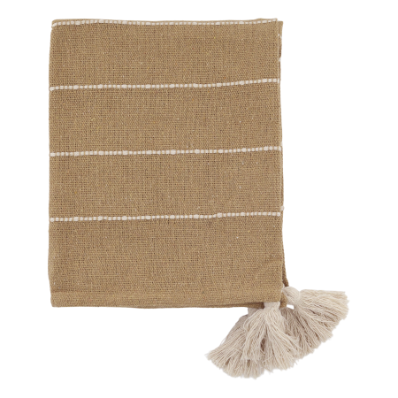 Aix Plaid af overskudsgarn, honning