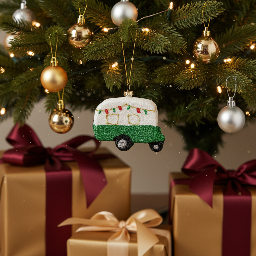 Julekugle, campingvogn