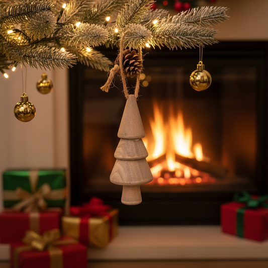 Juletræsophæng, glat, mørk