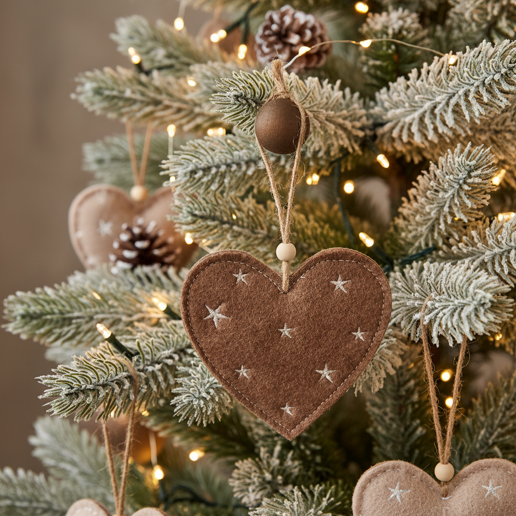 Juletræsophæng, julehjerte