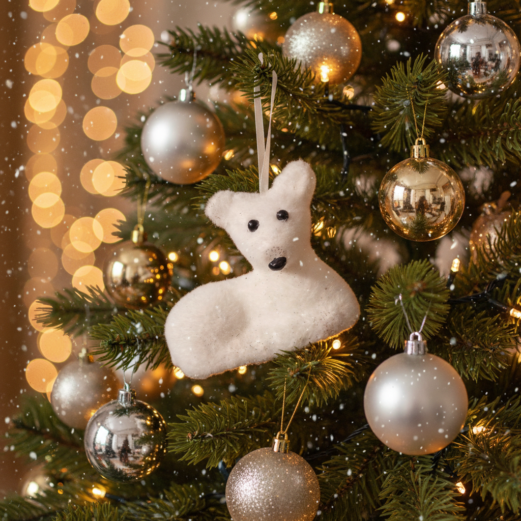 Juletræsophæng, isbjørn