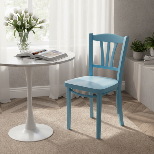 Café stol, lyseblå