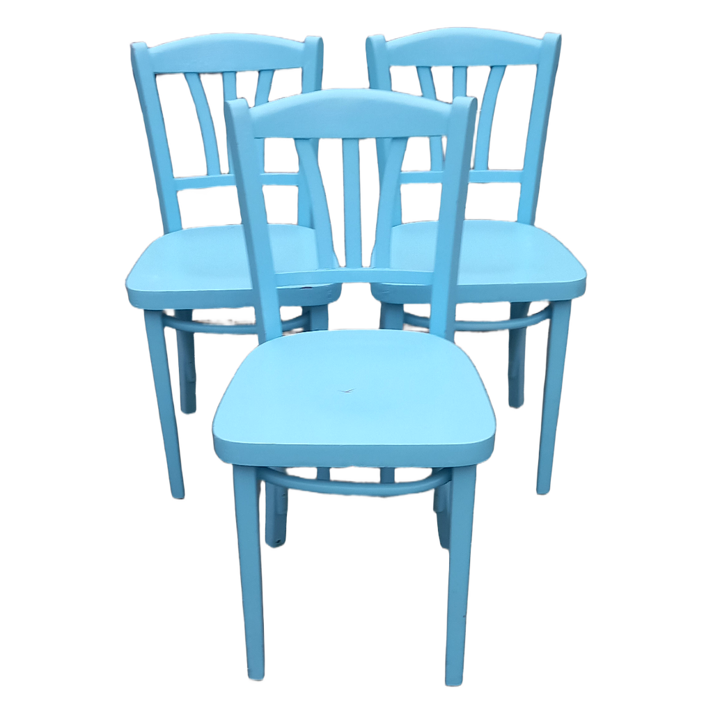 Café stol, lyseblå