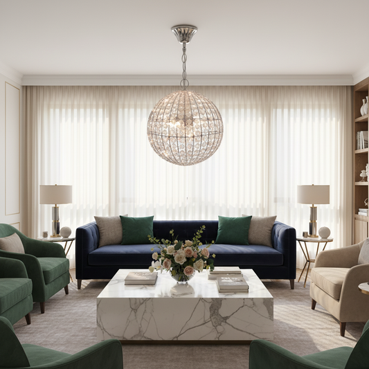 Loftlampe med prismer