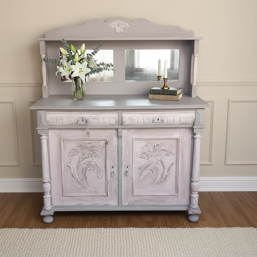 Buffet med spejle og top