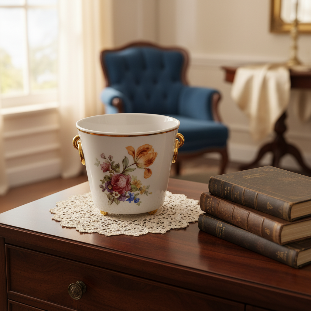 Urtepotteskjuler fra Freiberger Porzellan