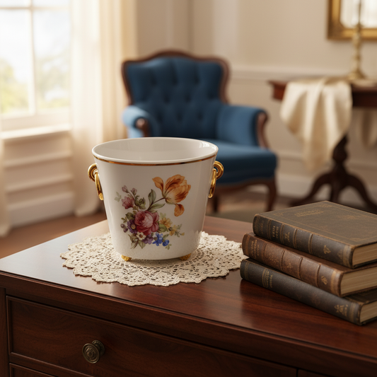 Urtepotteskjuler fra Freiberger Porzellan