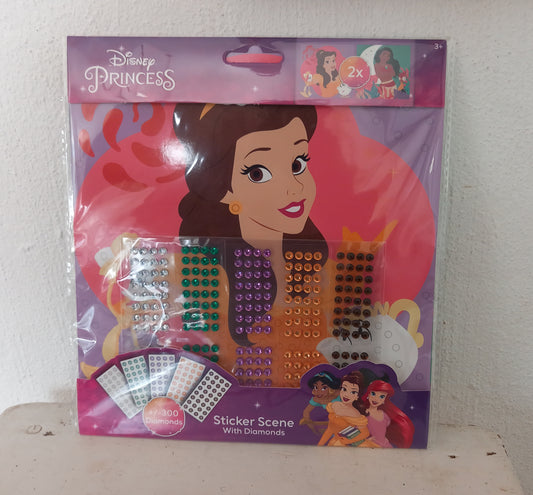 Stickers scene with diamond, Disney Princess