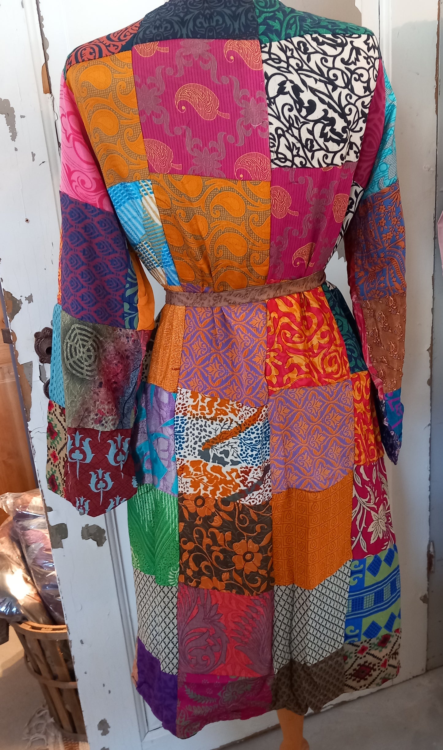 Kimono, vendbar, silke 1