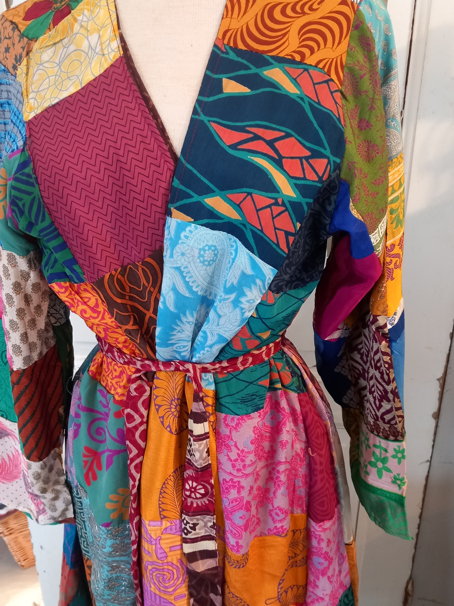 Kimono, vendbar, silke 2