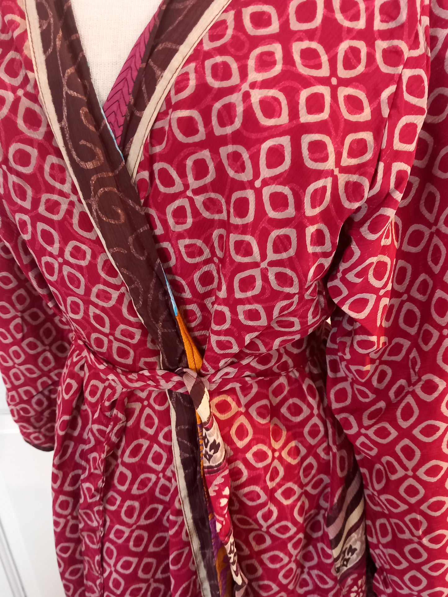 Kimono, vendbar, silke 2
