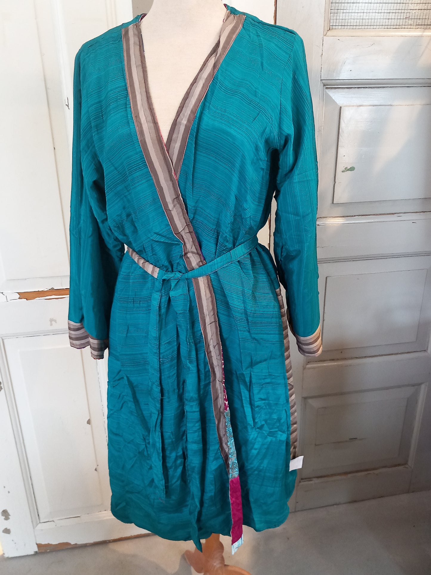 Kimono, vendbar, silke 3