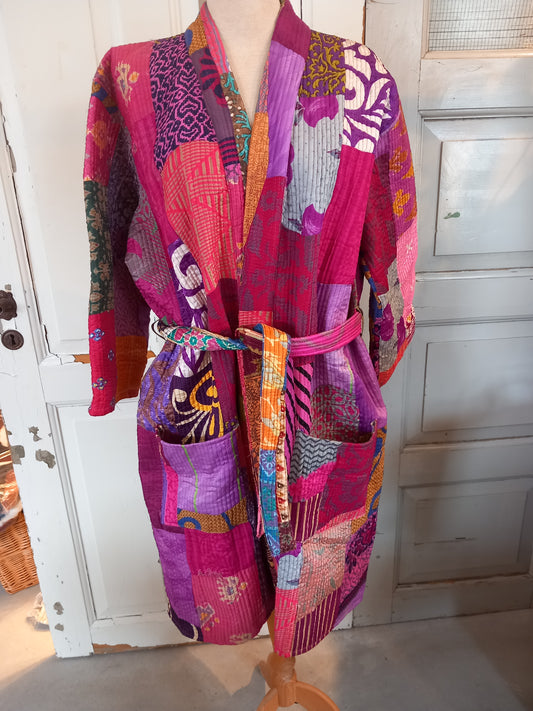 Kimono- jakke, multi. Quilted 1