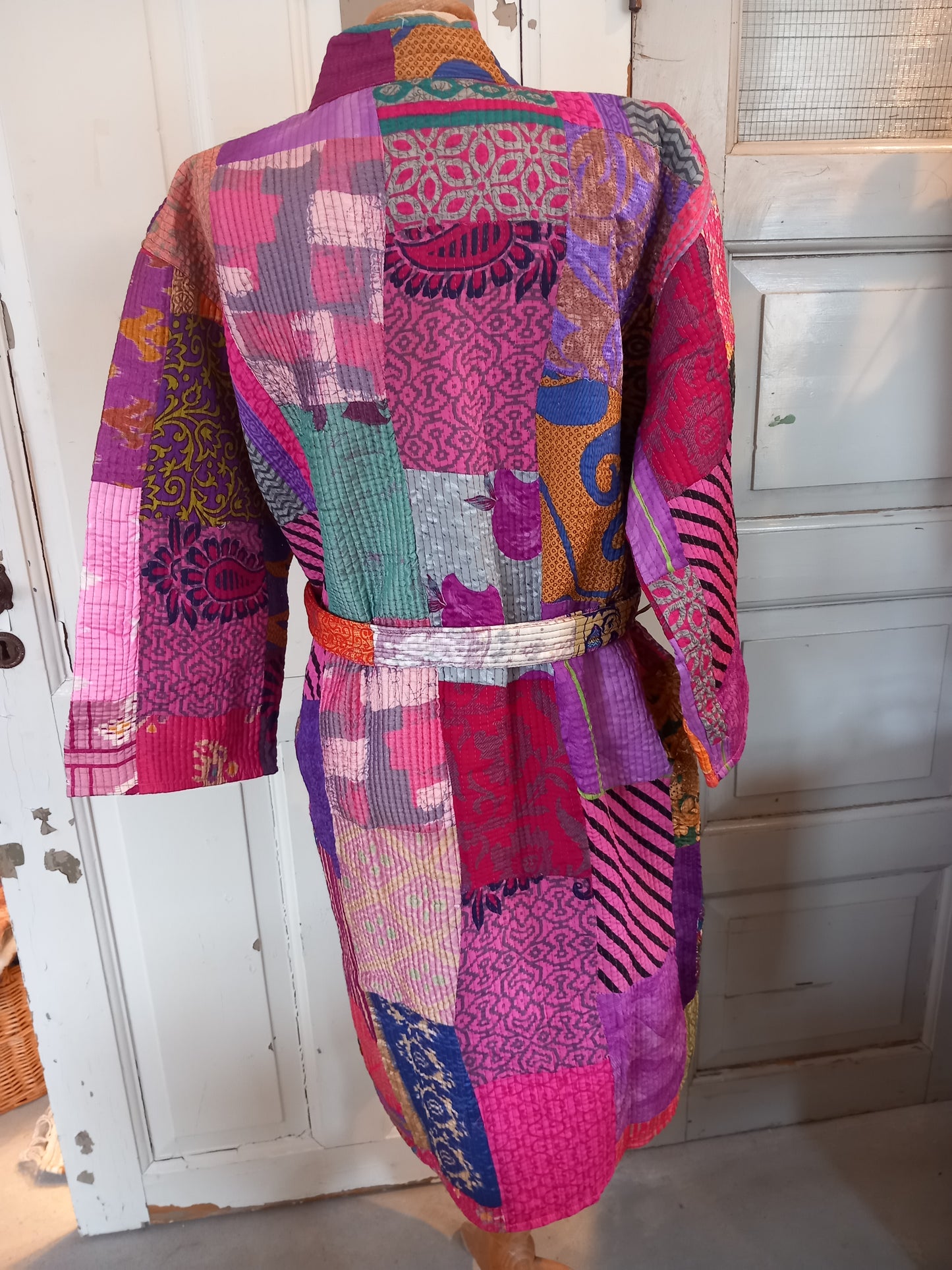 Kimono- jakke, multi. Quilted 1