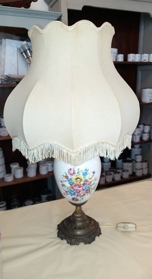Bordlampe, porcelæn