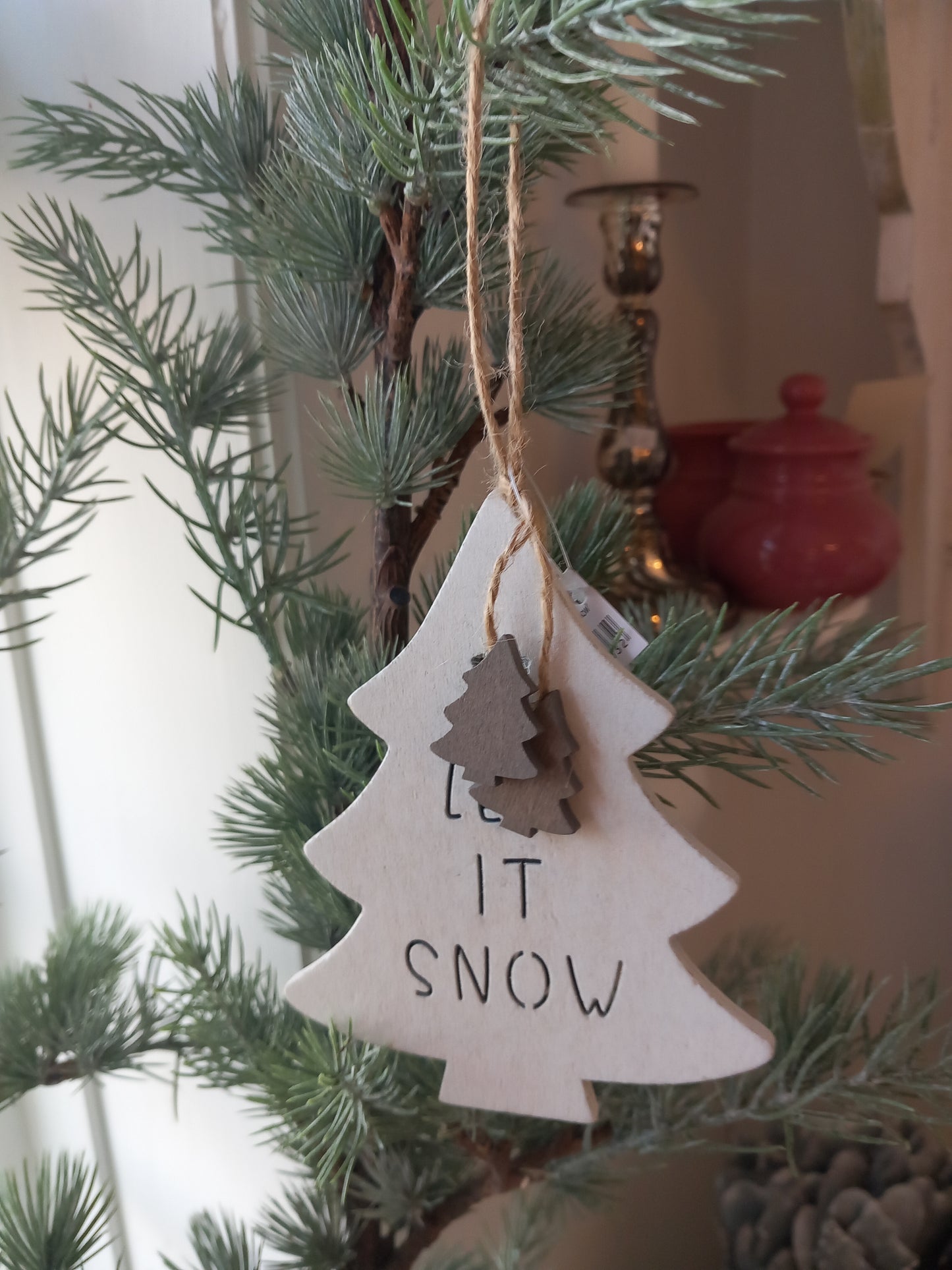 Træ juletræ, let it snow