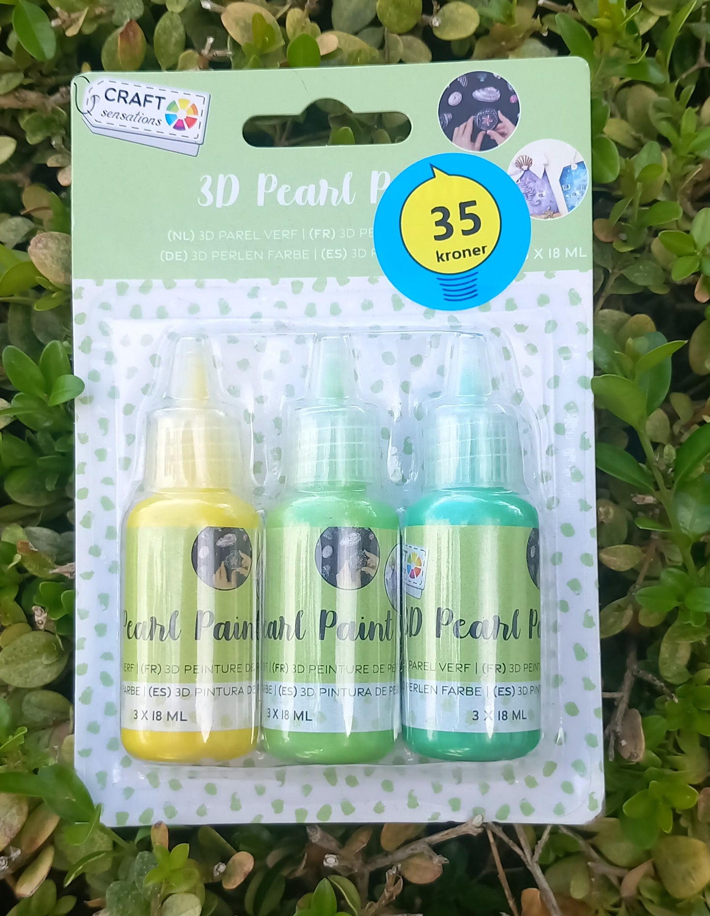 3D pearl paint, flere farver