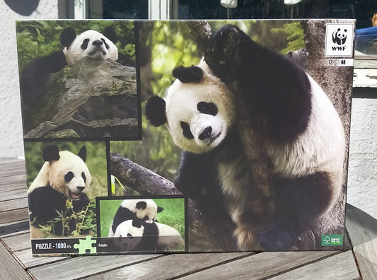 Puslespil, Pandaer, 1000 br.