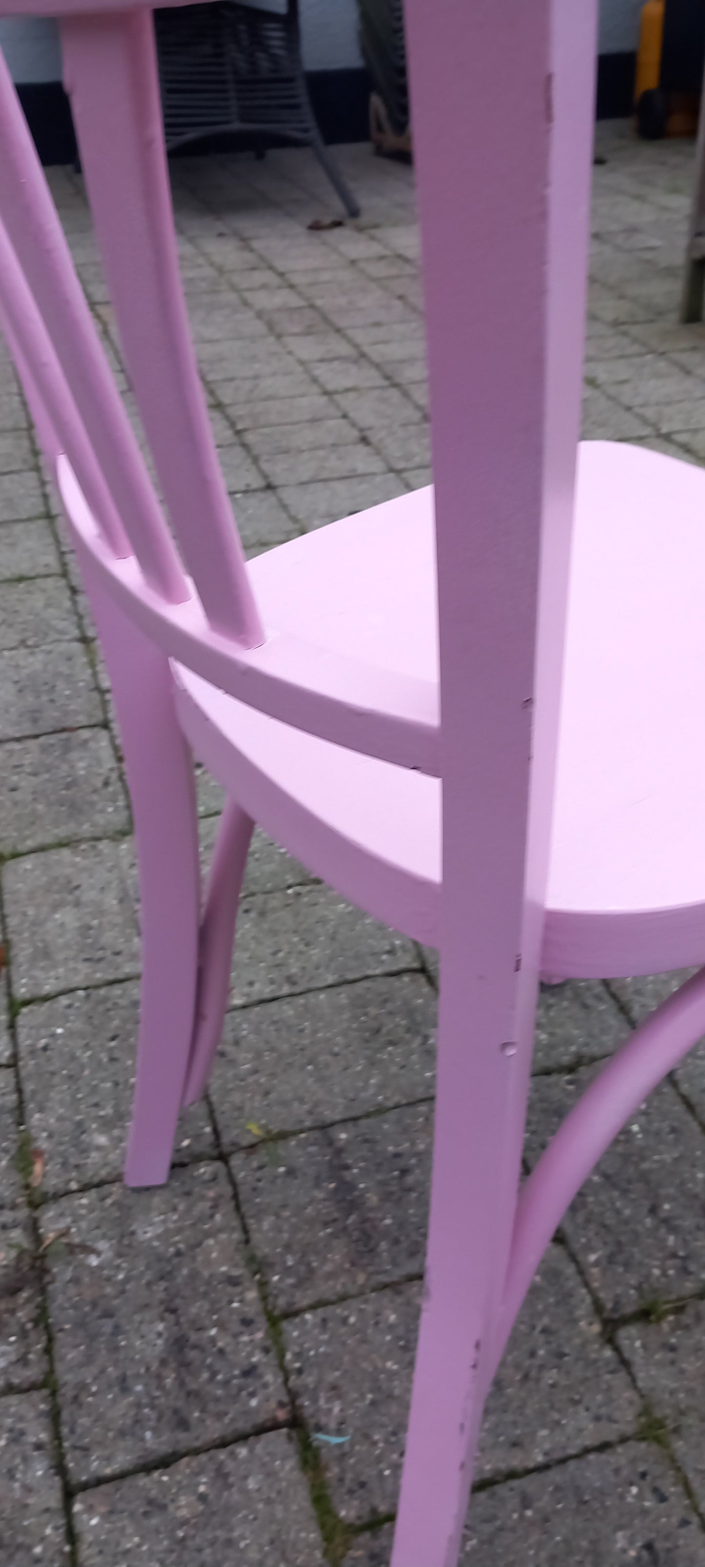 Café stol, lyserød