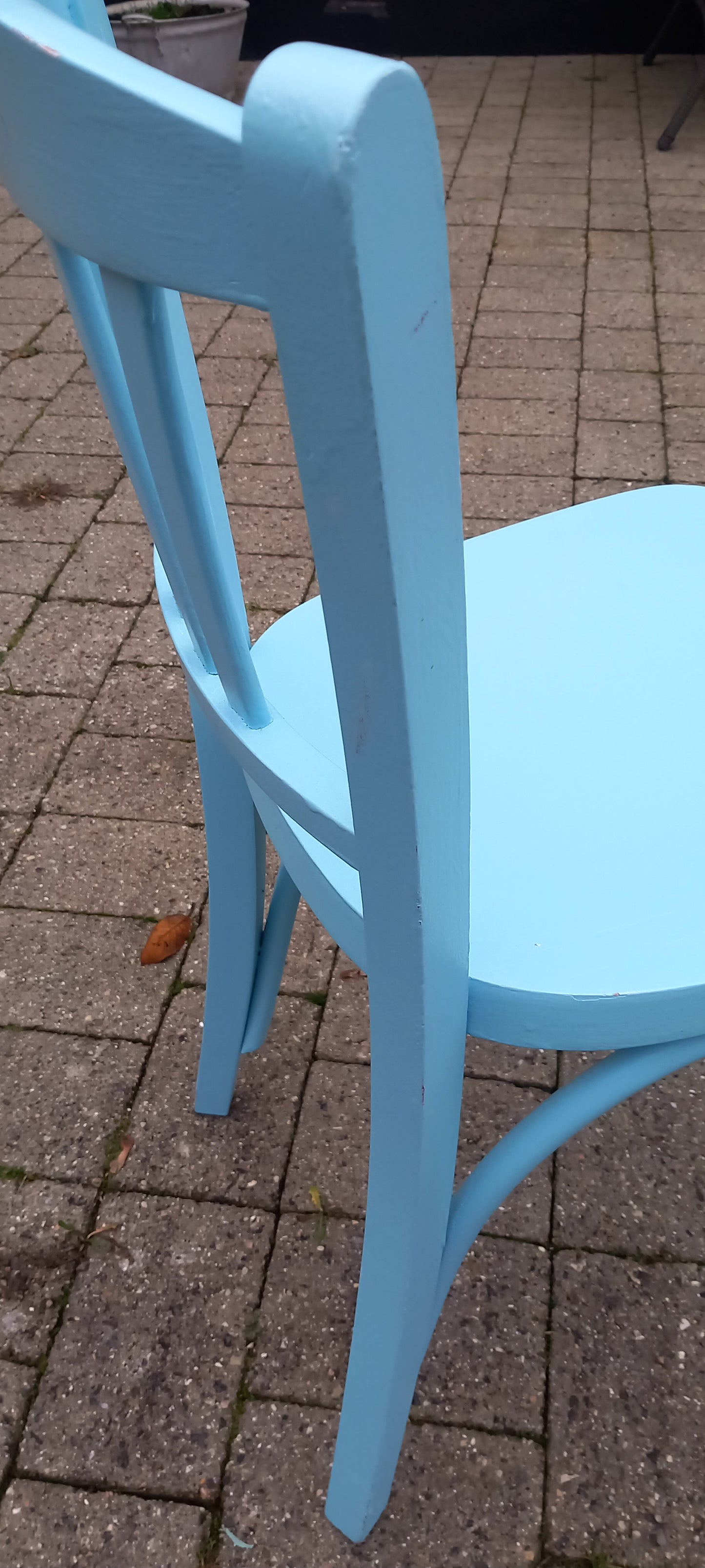 Café stol, lyseblå