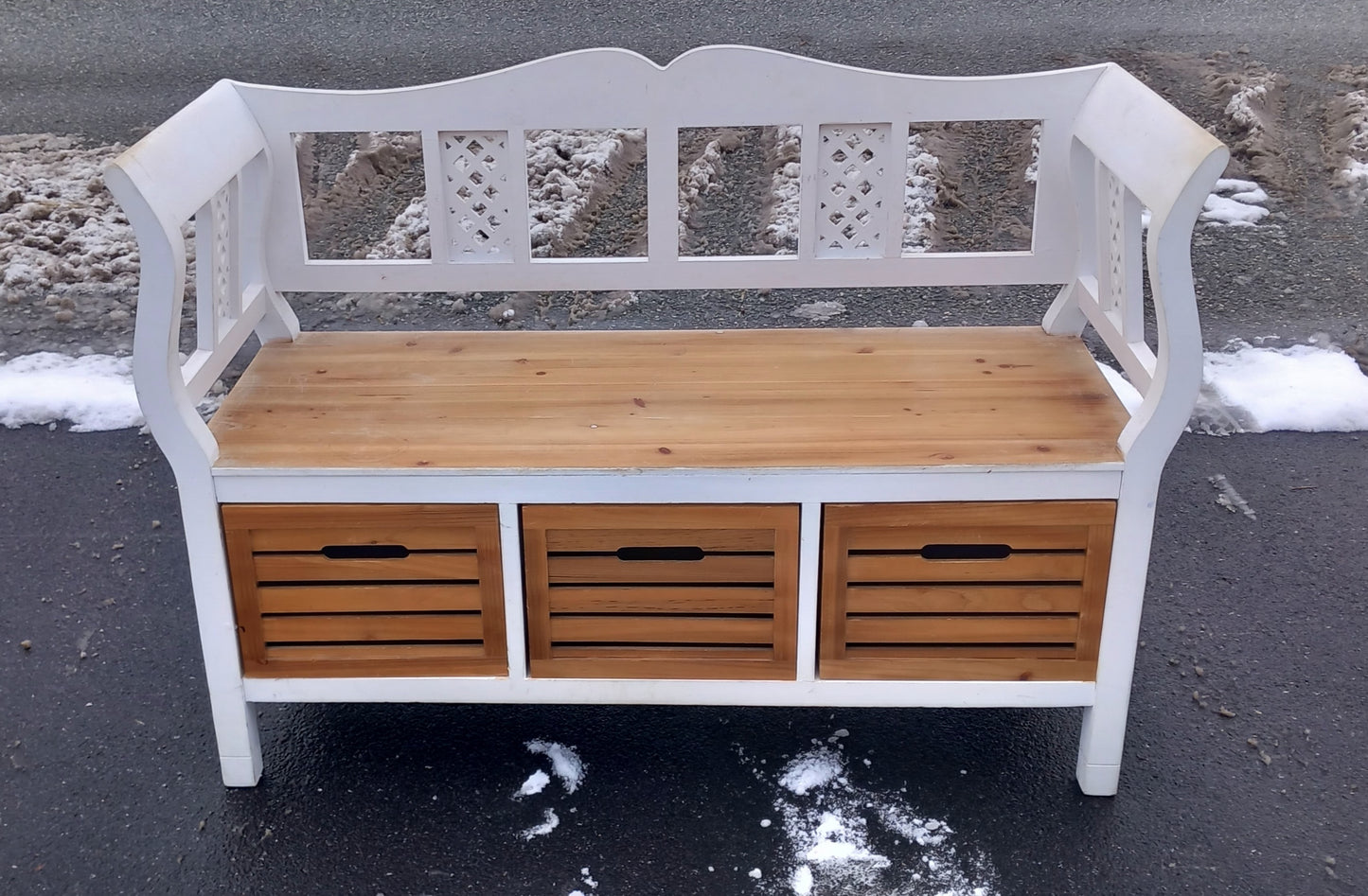 Slagbænk med opbevaring