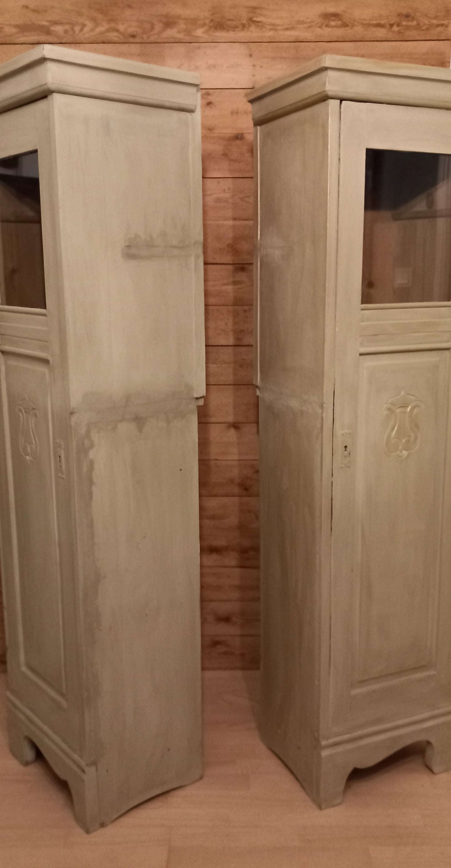 Højskab, højre eller venstre låget, antique green