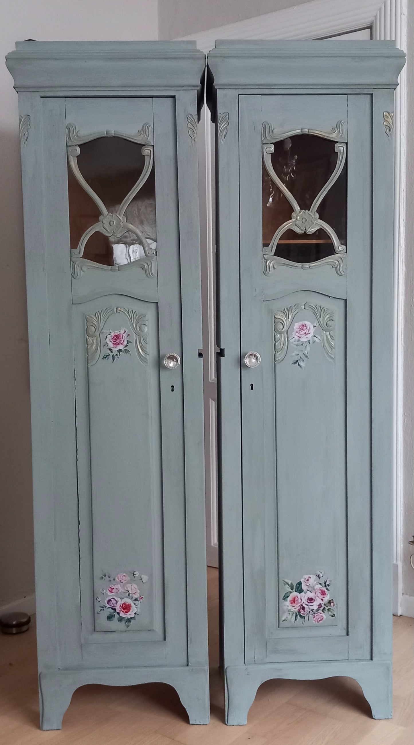 Højskab, light petrol,højre eller venstrehængt