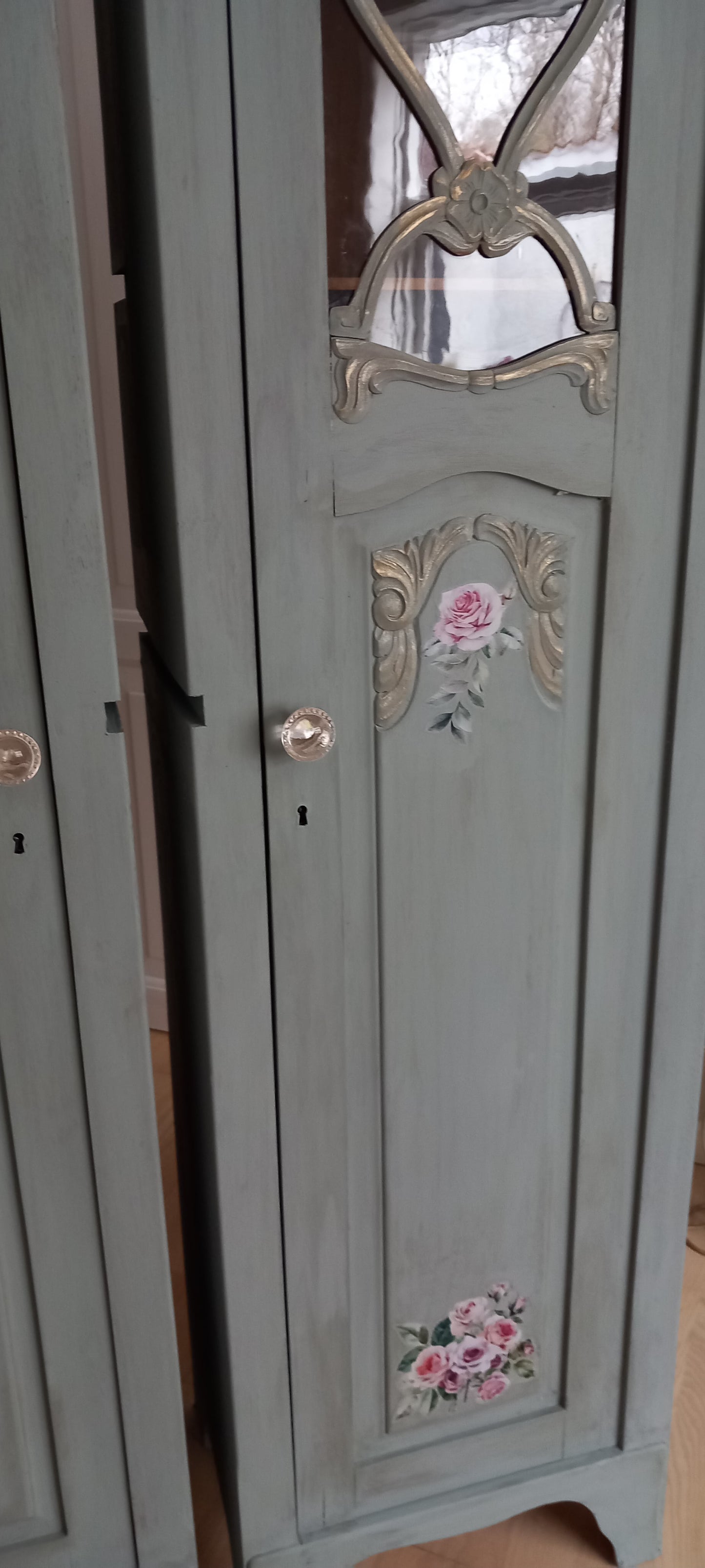 Højskab, light petrol,højre eller venstrehængt