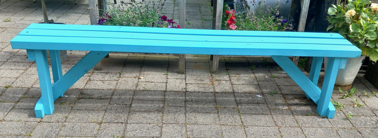 Ærø bænk, turkis