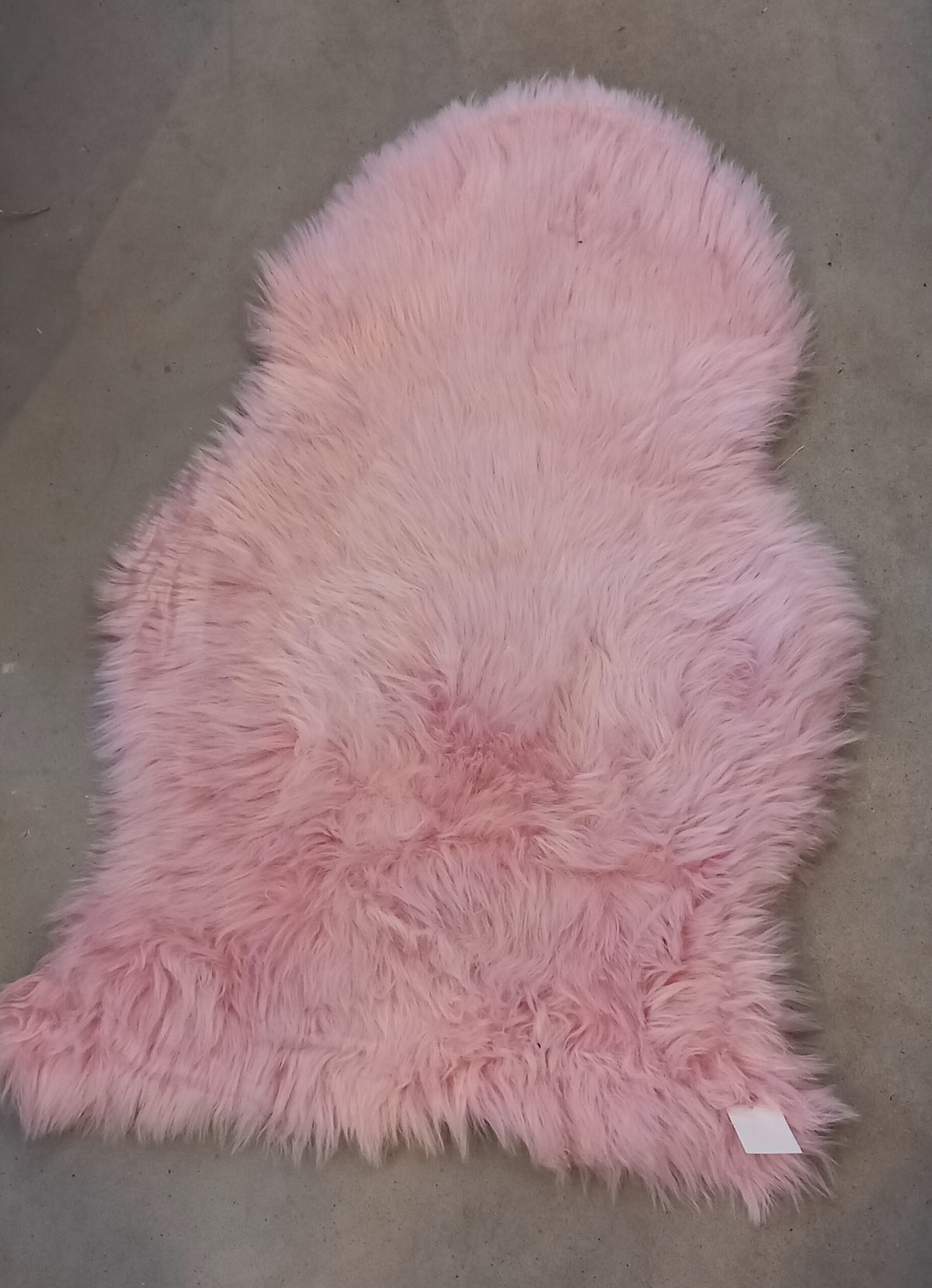 Blødt fakepels-skinds – 60 × 95 cm, Rosa