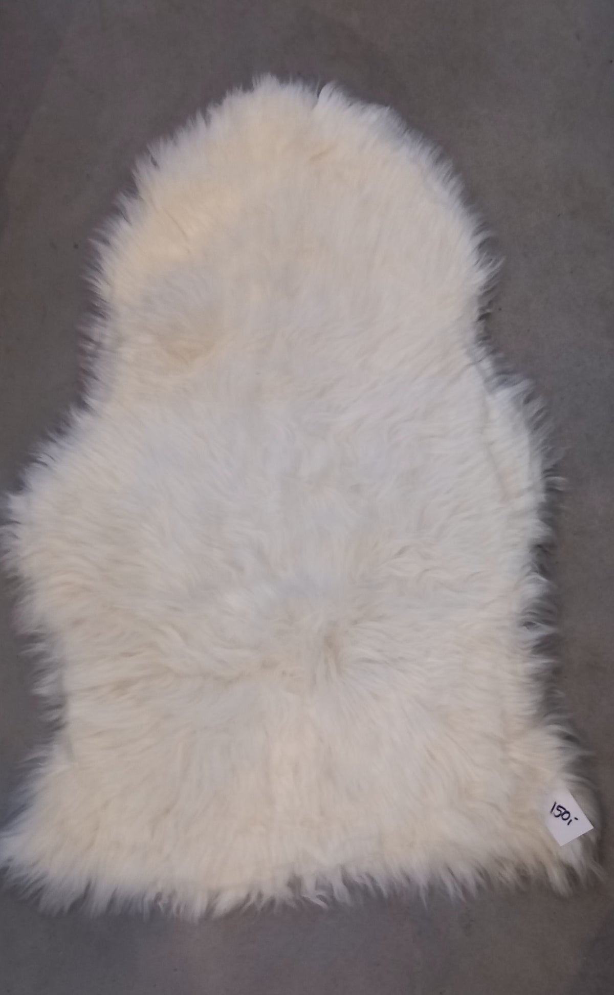 Blødt fakepels-skinds – 60 × 95 cm, Creme