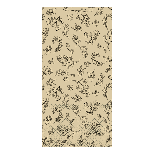 Serviet m. blade, honning