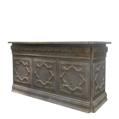 Vintage disk til butik inkl. 1 hylde, antique mocca.