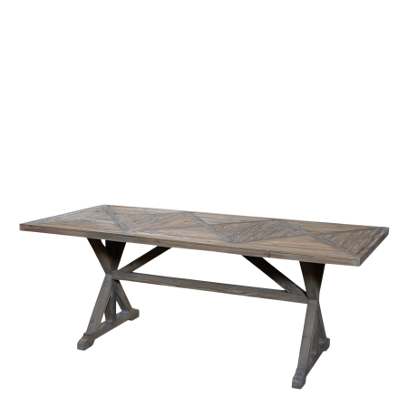 Fransk Spisebord i genbrugstræ, natur