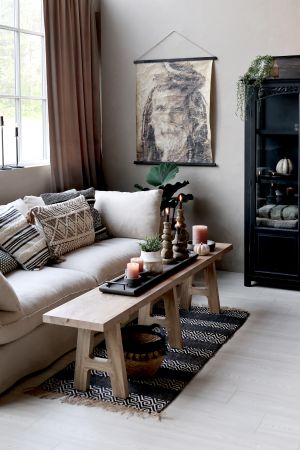 Malo Sofa i hør m. 5 puder