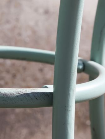 Cafésæt m. 2 stole og 1 bord, antique verte