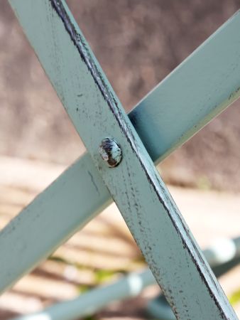 Cafésæt m. 2 stole og 1 bord, antique verte